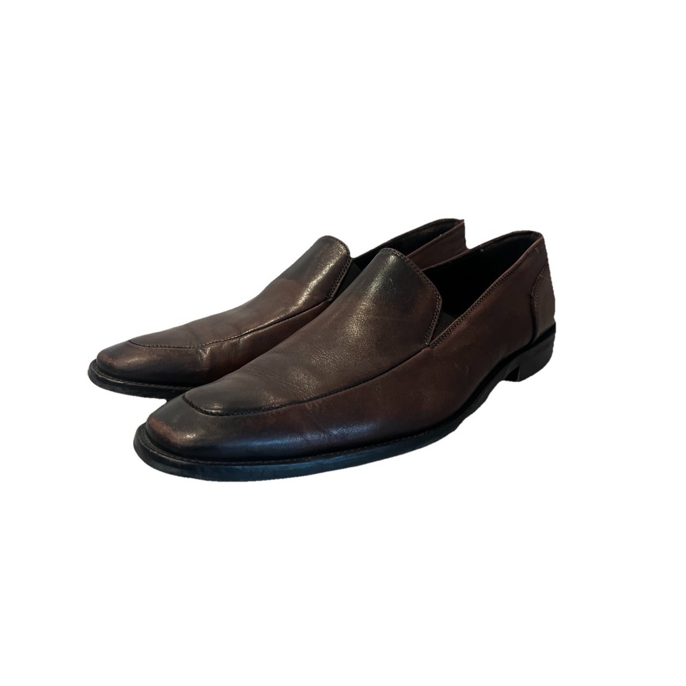 TO BOOT NEW YORK Mens 'Adam Derrick' Brown Leather Loafers Slip On Sz 12